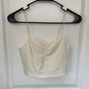 Madewell Cream Ruched Camisole Top